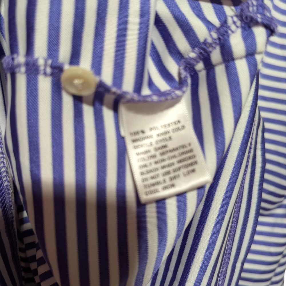 GREG NORMAN Purple Striped Golf Short Sleeve Polo Men's Size XL Play Dry - Picture 10 of 10